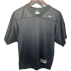 Nike Mesh Football Jersey Size M Team pullover‎ practice black Preowned